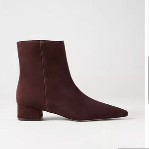 Ann Taylor Brown Suede Ankle Boots